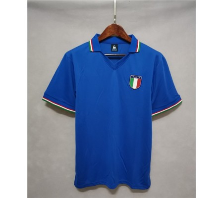 Italy 1982 World Cup Home Blue Soccer Jersey